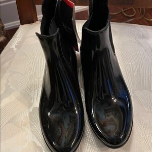 Storm Ladies Glossy Black Rain Boots